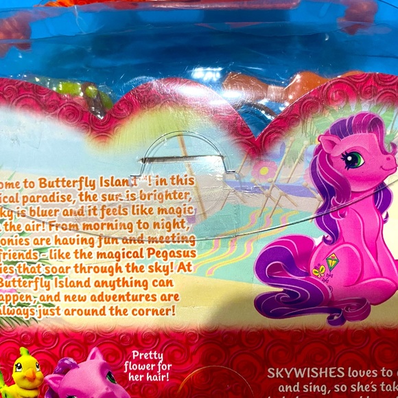 MY LITTLE PONY G3 NWT VTG 2004 BUTTERFLY ISLAND SEASIDE CELEBRATION SKYWISHES - Picture 14 of 15